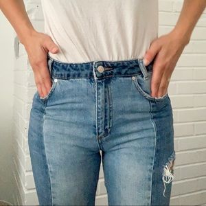 Midrise, Cropped, Free People Jeans